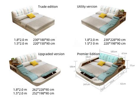 Smart Sex Bed Royal Style Multifunctional Massage Bed