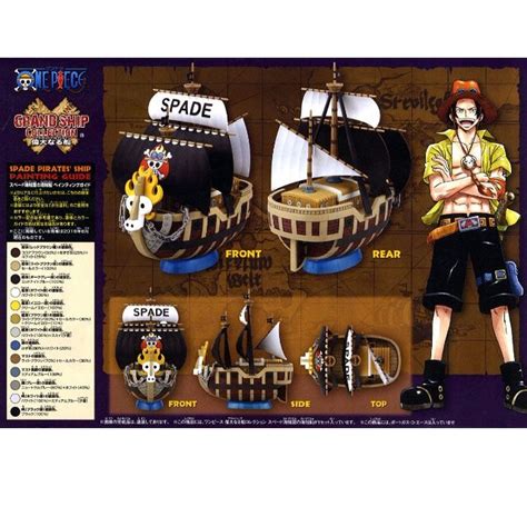 Original Bandai One Piece Grandship Collection Spade Pirates Pirate