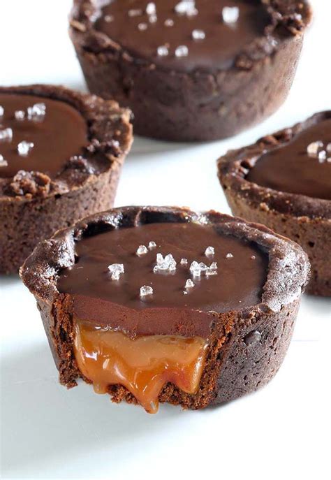 Chocolate Salted Caramel Tarts - Sugar Apron