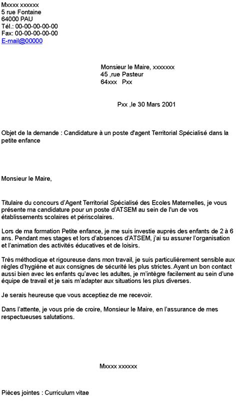 Lettre De Motivation Stage Petite Enfance Mairie Laboite Cv Fr