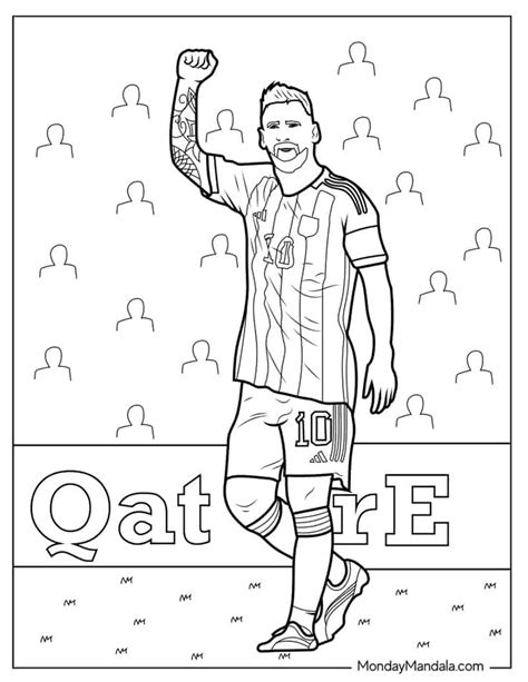 Lionel Messi Coloring Pages Free Pdf Printables Messi Coloring