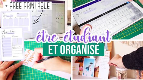 Rester Organis Quand On Est Tudiant Free Printable Youtube