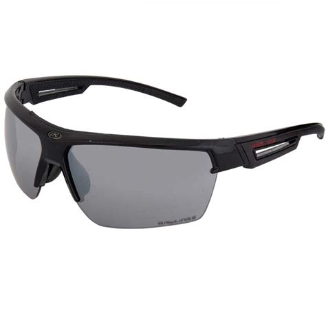 Rawlings Adult Sunglasses Shiny Blacksmoke With Silver Mirror A51