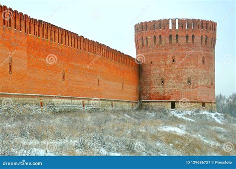 Smolensk Kremlin Fortress Wall In Smolensk Russia Editorial