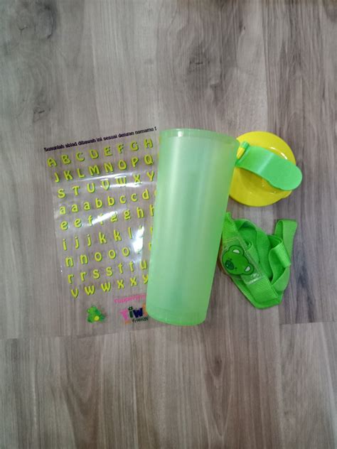 Tumbler Anak Tupperware Tiwi With Strap And Name Sticker Bayi And Anak