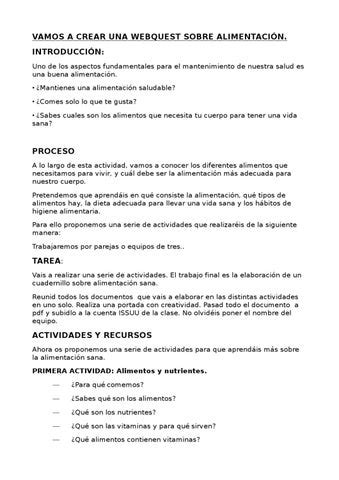 Ejemplo De Webquest By Tano Marquez Issuu