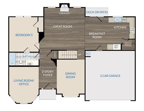 The Georgian Floor Plans New Homes In Cumming Ga