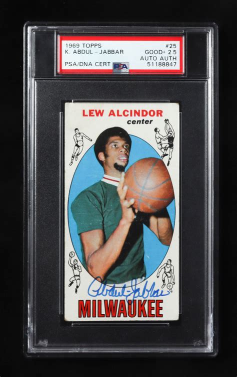 Kareem Abdul Jabbar Signed Topps Rc Psa Pristine Auction