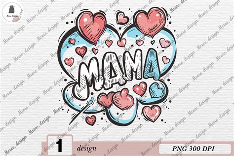 Mama Retro 80s PNG Graphic By MeowwDesign Creative Fabrica