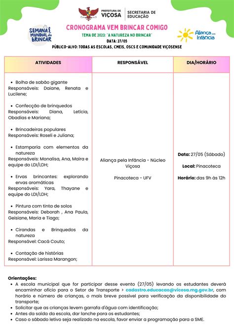 Prefeitura De Viçosa Município De Viçosa Promove Semana Municipal Do