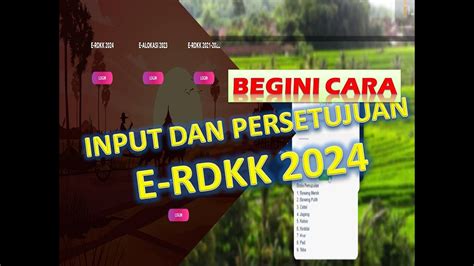 Begini Cara Login Dan Persetujuan Korluh Di E RDKK 2024 YouTube