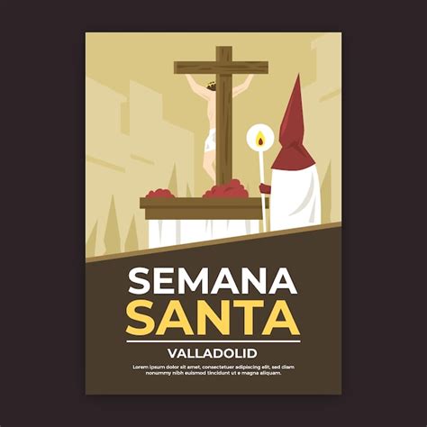 Plantilla De Cartel De Semana Santa Vector Gratis