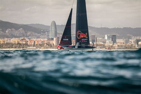 Alinghi Red Bull Racing Launched Their AC40 Into A Heady Catalonian