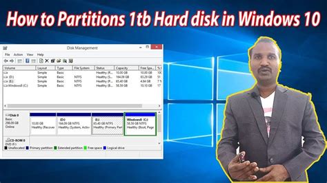 How To Partitions 1tb Hard Disk In Windows 10 YouTube