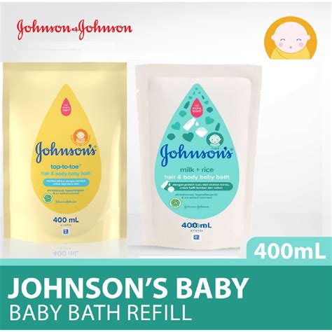 Jual Johnsons Tap To Toe Milk Rice Refill Ml Hair And Body Baby