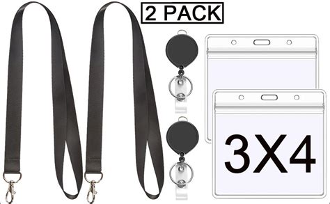 Amazon Youowo Lanyard With Id Holder X Retractable Badge Reel