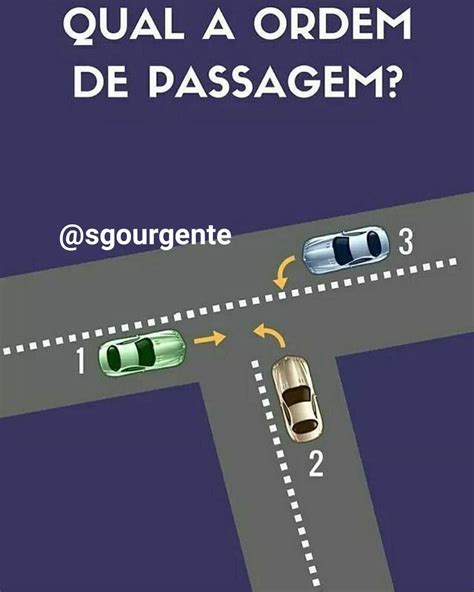 S O Gon Alo Urgente On Twitter Qual A Ordem Correta De Passagem