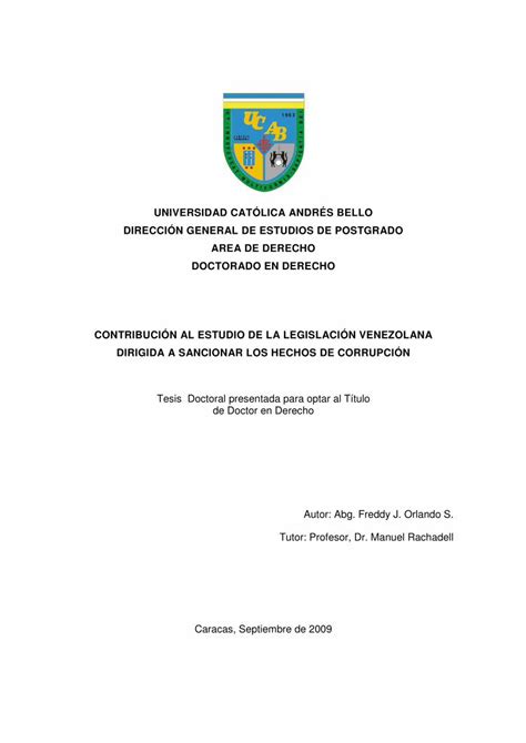 Pdf Universidad Cat Lica Andr S Bello Biblioteca Ucab Edu Ve Anexos