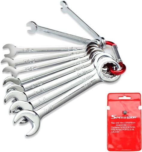 Speedwox Mini Wrench Set Sae Ignition Wrench Set Pcs