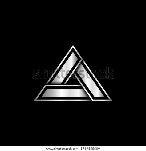 Geometric Stylish Abstract Triangle Logo Modern Stock Vector Royalty