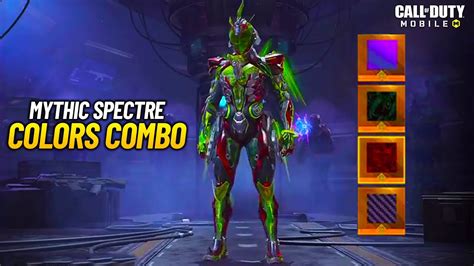 All Colors Combination For Mythic Spectre In Cod Mobile Youtube