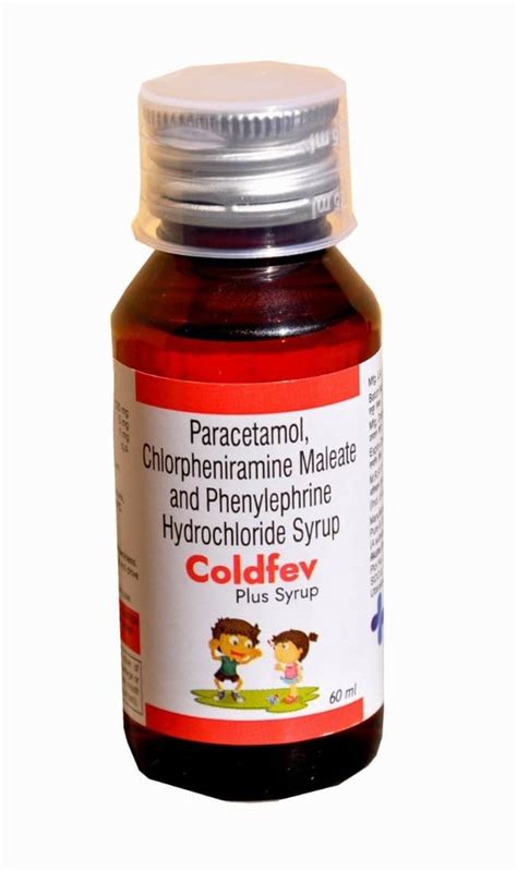 60ml Paracetamol Chlorpheniramine Maleate Phenylephrine Hydrochloride