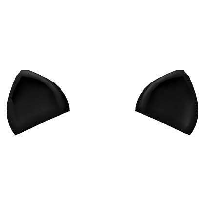 Cute Black Cat Ears Roblox Item Rolimon S