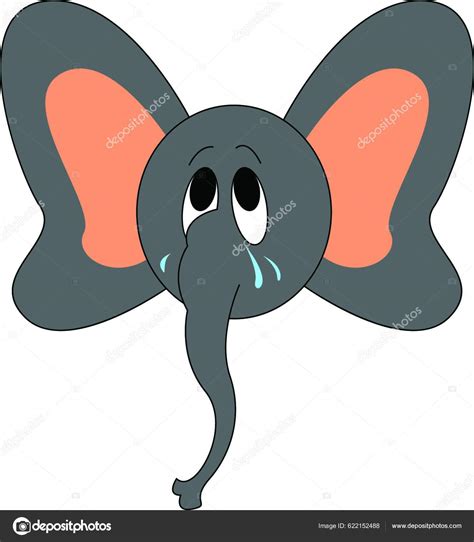 Elefante Triste Vector Ilustraci N Color Vector De Stock De