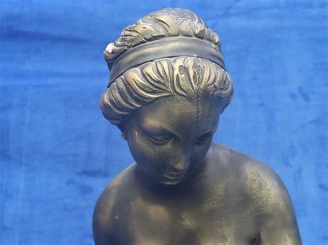 Lot Large Decorator Plaster And Concrete Nude Statue