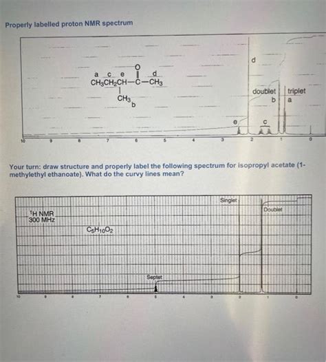 Solved Properly Labelled Proton Nmr Spectrum Your Turn Draw