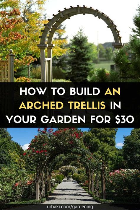 How To Build An Arched Trellis In Your Garden For In Arch