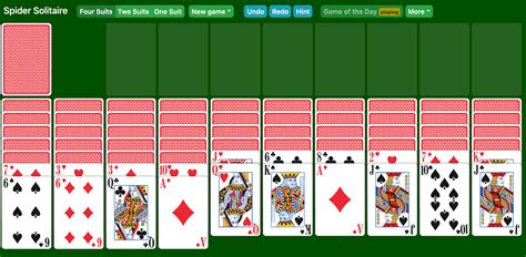 Spider Solitaire Suits Online Free