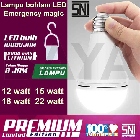 Jual Lampu Otomatis Nyala Saat Mati Lampu Bohlam Lampu Emergency Led Sx