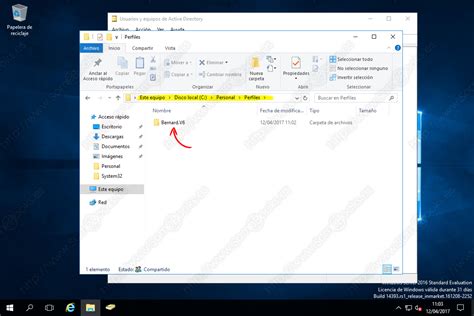 Crear un perfil de usuario móvil en Active Directory sobre Windows