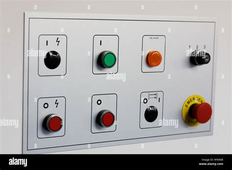 Industrial Electric Switch Panel Buttons Fotograf As E Im Genes De Alta