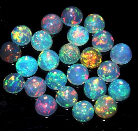 Ready To Ship 5 MM Natural Ethiopian Welo Fire Opal Cabochons Etsy