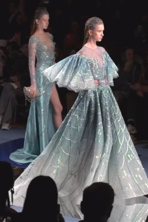 Ziad Nakad Spring Summer Haute Couture Evening Dress