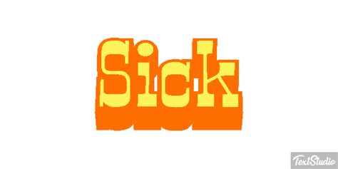 Sick Word Animated  Logo Designs