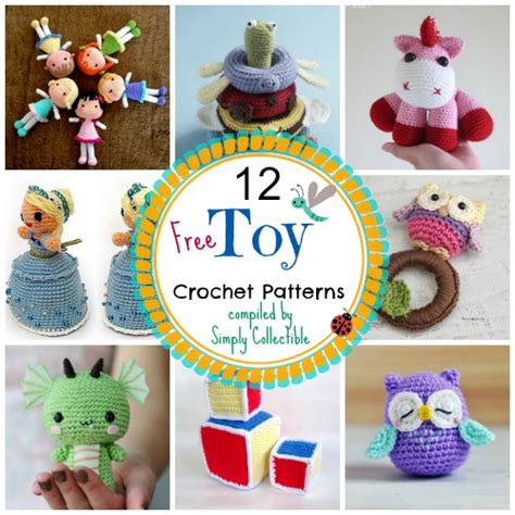 12 Adorable Free Toy Crochet Patterns • Simply Collectible Crochet