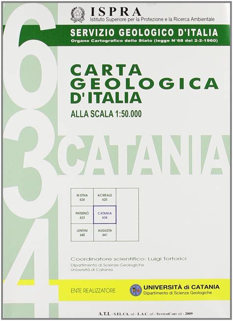 Carta Geologica D Italia Alla Scala 1 50 000 F634 Catania Con Note