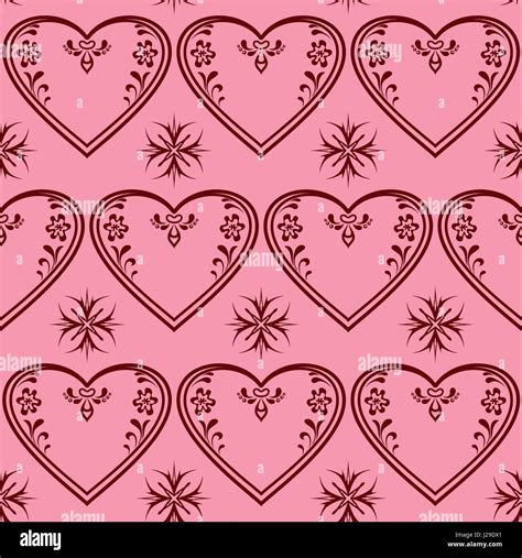 Valentine Heart Seamless Stock Vector Image And Art Alamy