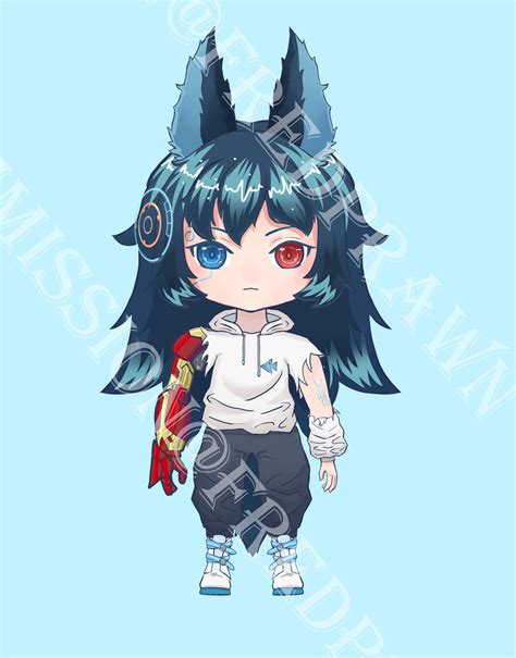 A live 2d model design by FRedPrawn on DeviantArt
