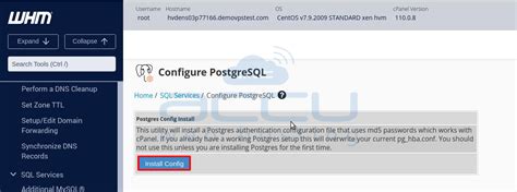 How To Install And Configure Postgresql In Whm Cpanel Whm