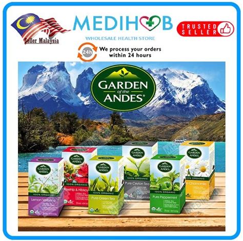 [100 Organaic Tea] Garden Of The Andes Tea Bags 20 Bags [pure Chamomile Green Tea Rosehip