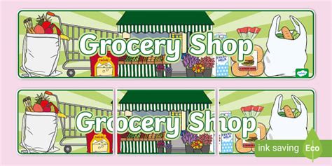 Grocery Shop Sign Creat De Profesori Twinkl