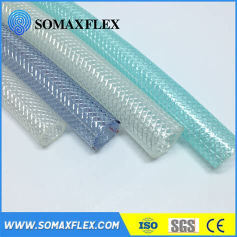 Customize Flexible Transparent PVC Fiber Clear Hose Braided Reinforced