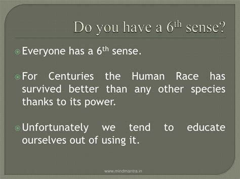 How To Develop 6th Sense