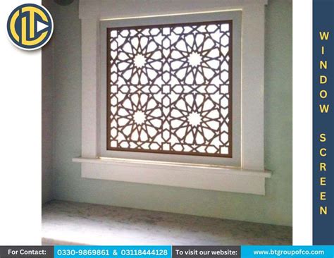 Lasercut Window Screen Bt Group Of Companies