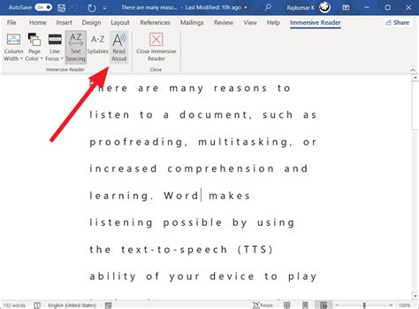 How To Use Microsoft Word Read Aloud Feature