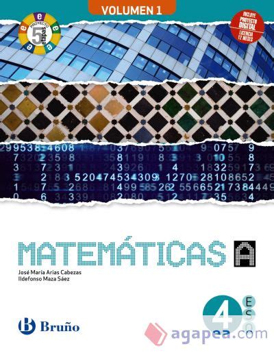 Matematicas 4 A Eso 3 Volumenes Proyecto 5 Etapas Jose Maria Arias Cabezas Ildefonso Maza